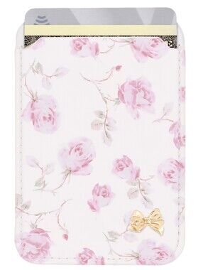NWT LoveShackFancy x Case-Mate MagSafe Cardholder Ribbon Rosa Flora Limited Edit